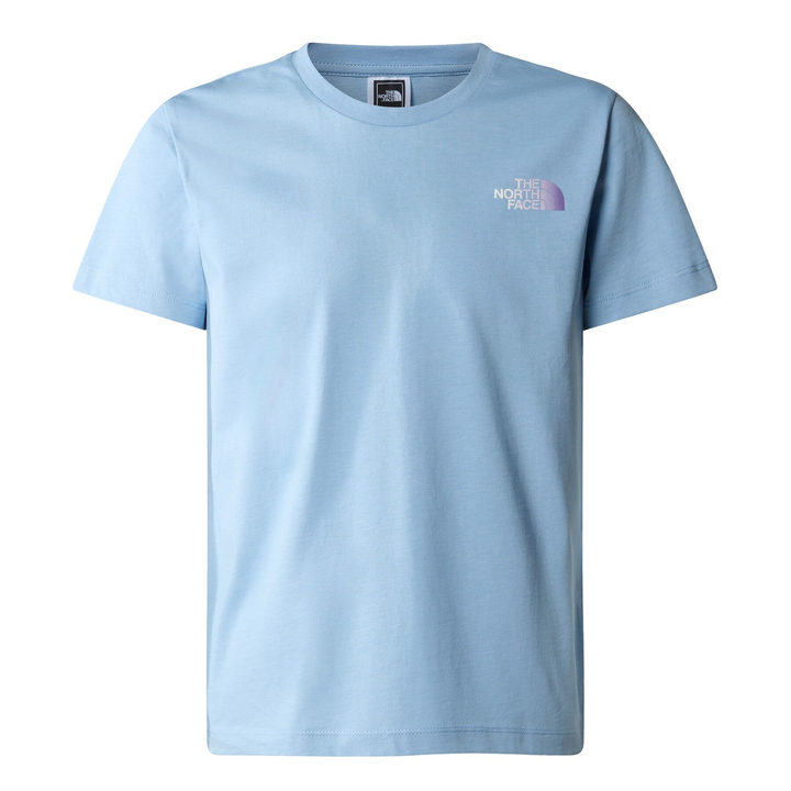 Koszulka dziewczęca The North Face S/S RELAXED GRAPHIC niebieska NF0A87V8QEO